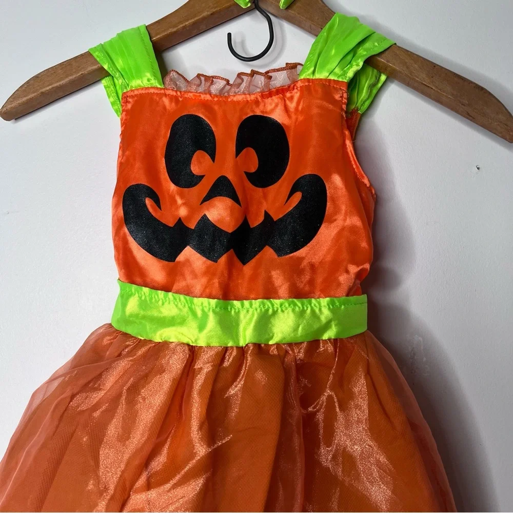 Pumpkin halloween child's dress size 2-3T